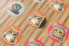 Cute Owl Stickers Bundle - Cute Owl Stickers Product Image 4