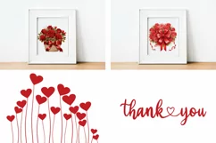 Red Roses Clipart, Valentine's Day Clipart, Roses PNG Product Image 3