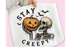 Stay Creepy PNG, Retro Dripping Heart Halloween PNG, Spooky Product Image 11