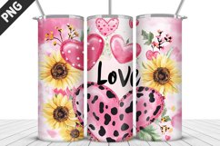 Lovely Hearts Tumbler Design | Valentine&#039;s Day Tumbler Wrap Product Image 4