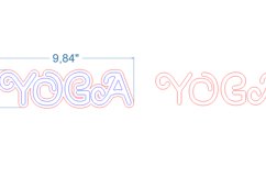 Yoga Sign SVG laser cut files for Glowforge Product Image 4