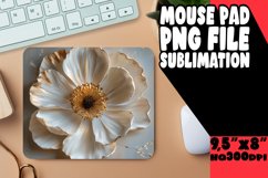 Floral Fantasy: 3D Mouse Pad Designs PNG Product Image 1