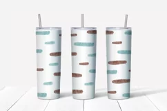 Watercolor Coffee and spot Skinny tumbler wrap design Product Image 6