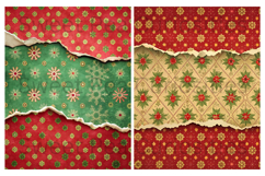 Christmas, Red, Green, Papers, Junk Journal Product Image 3