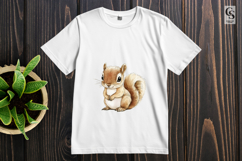 Cute Squirrel Watercolor Forest Animal Clipart PNG Product Image 3