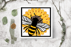 Bee paper cut | Sunflower paper cut | Sunflower bee paper Product Image 3