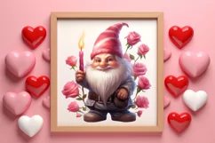 Cute Valentine Gnome Clipart, Gnome Clipart, Cute Gnome Product Image 3