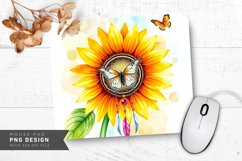 Rustic Nature Elegance Mouse Pad PNG Design Product Image 1