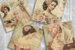 Vintage Girls Scrapbooking Papers | Printable Ephemera Product Image 3