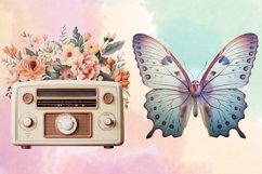 Watercolor Pastel Vintage Clipart Bundle Product Image 4