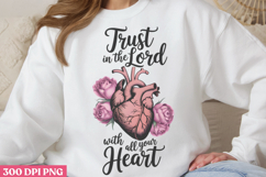 Trust in the Lord with PNG, Christian Bible Verses Sublimati Product Image 2