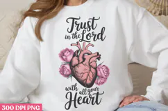Trust in the Lord with PNG, Christian Bible Verses Sublimati Product Image 2
