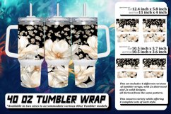 Shimmering Leopard Blossom Tumbler Design Product Image 1