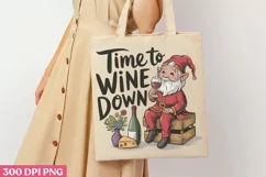 Time to wine down PNG, Wine Lover Sublimation PNG Product Image 3