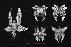 10 Bundle Dark Art Seraphim Wings The Watcher Angel Eye Product Image 5