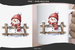 Christmas peeking character png design for T-shirts Product Image 3