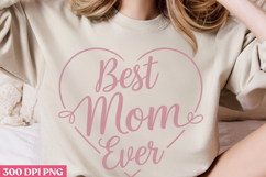 Best mom ever PNG, Retro Mother Sublimation PNG Product Image 3