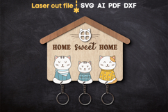 Cats Keyholder Bundle SVG laser cut files for Glowforge Product Image 3