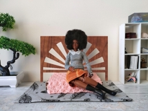 Miniature bed headboard sunrise digital download laser cut Product Image 3