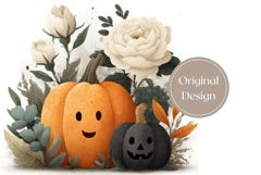Halloween Pumpkin Tumbler Wrap, Fall Tumbler Sublimation Product Image 3