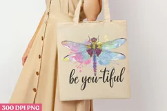 Be you tiful PNG, Dragonfly Sublimation PNG Product Image 1