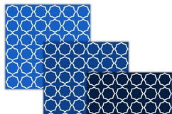 shades of blue geometric pattern digital papers Product Image 3