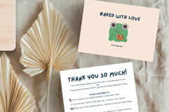 Editable Thank You Card Template for Cookie Shop Canva Product Image 3