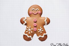 Cute Pink Christmas Watercolor Clipart Bundle PNG Product Image 4