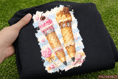 Sweet Ice Cream Pencil PNG Design | Cute Dessert School PNG Product Image 4