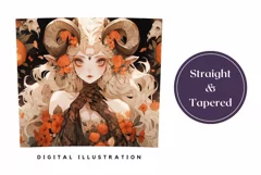 Halloween Demon Tumbler Wrap Design, Halloween Tumbler Wrap Product Image 3