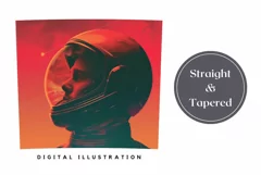 Space Tumbler Wrap Design, Astronaut Tumbler Sublimation PNG Product Image 3