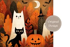 Kids Halloween Tumbler Design, Halloween Ghost Tumbler PNG Product Image 3
