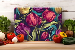 Tulip Flower Cutting Board | Cutting Board Sublimation Product Image 3