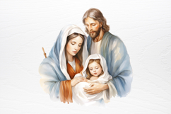 Christmas Nativity Watercolor Clipart PNG Product Image 3