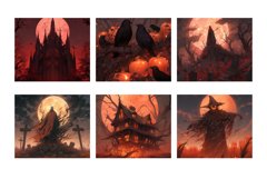 Halloween Mouse Pad Bundle, Halloween Sublimation Designs Product Image 3