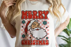 Merry Christmas Santa PNG, Retro Christmas SVG, Retro Santa Product Image 4