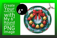 Bright Round Design for Car Coasters , 3D Xmas Product Image 1