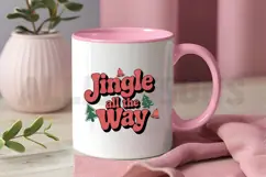 Jingle all the way Sublimation PNG ,Christmas PNG Product Image 3