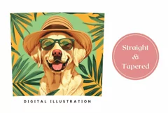 Summer Tumbler Wrap, Labrador Retriever Dog Tumbler Design Product Image 3