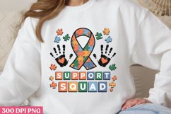 Support Squad PNG, Autism Sublimation PNG Product Image 3