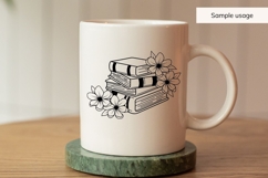 Books And Flowers SVG Product Image 3