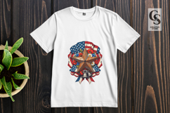 Patriotic USA Clipart PNG Fourth of July Sublimation Product Image 3