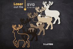 Deer SVG laser cut file for Glowforge Product Image 3