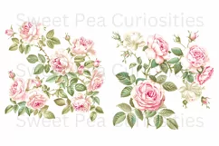 Flowers, Clipart, Ephemera, PNG, Junk journal, Shabby Chic Product Image 3