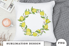 Watercolor Lemons Frame png Product Image 3