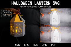 Halloween lantern SVG I Halloween luminaries paper cut SVG Product Image 1