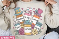 Valentine Nurse Sublimation PNG Product Image 3