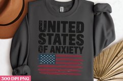 United states of anxietyPNG, Anxiety Sublimation Product Image 3