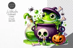 Halloween clipart, Frog clipart, Autumn clipart Product Image 1