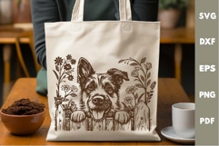 Village Dog Design, Cutting board SVG, Laser cut, Cricut Product Image 3